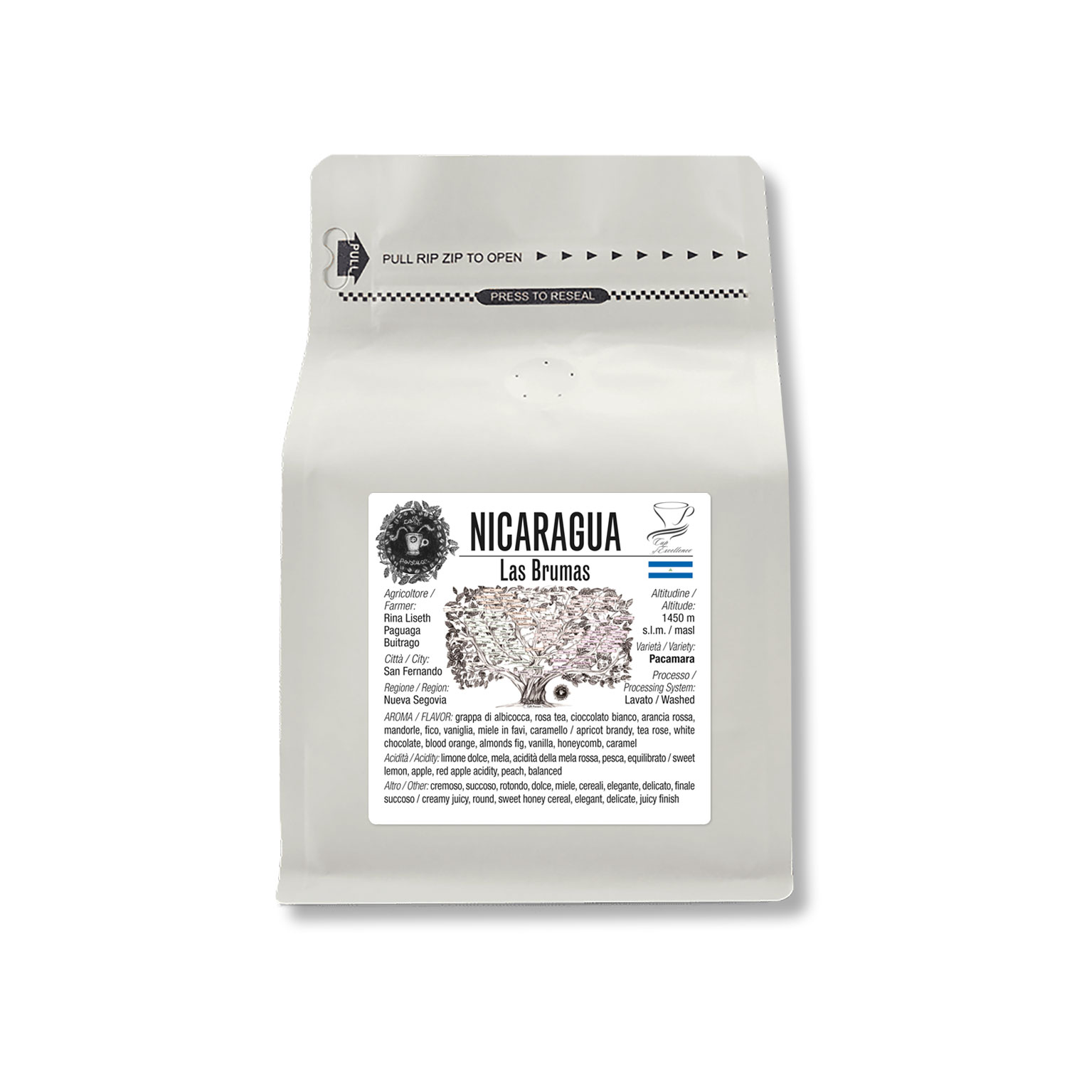 Café de excelencia Nicaragua “Las Brumas” (250 g)