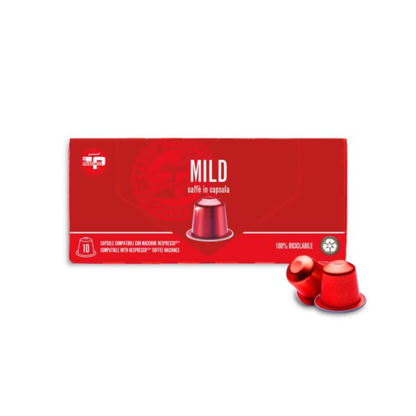Café Mild en cápsula de aluminio 100% reciclable comp. Nespresso