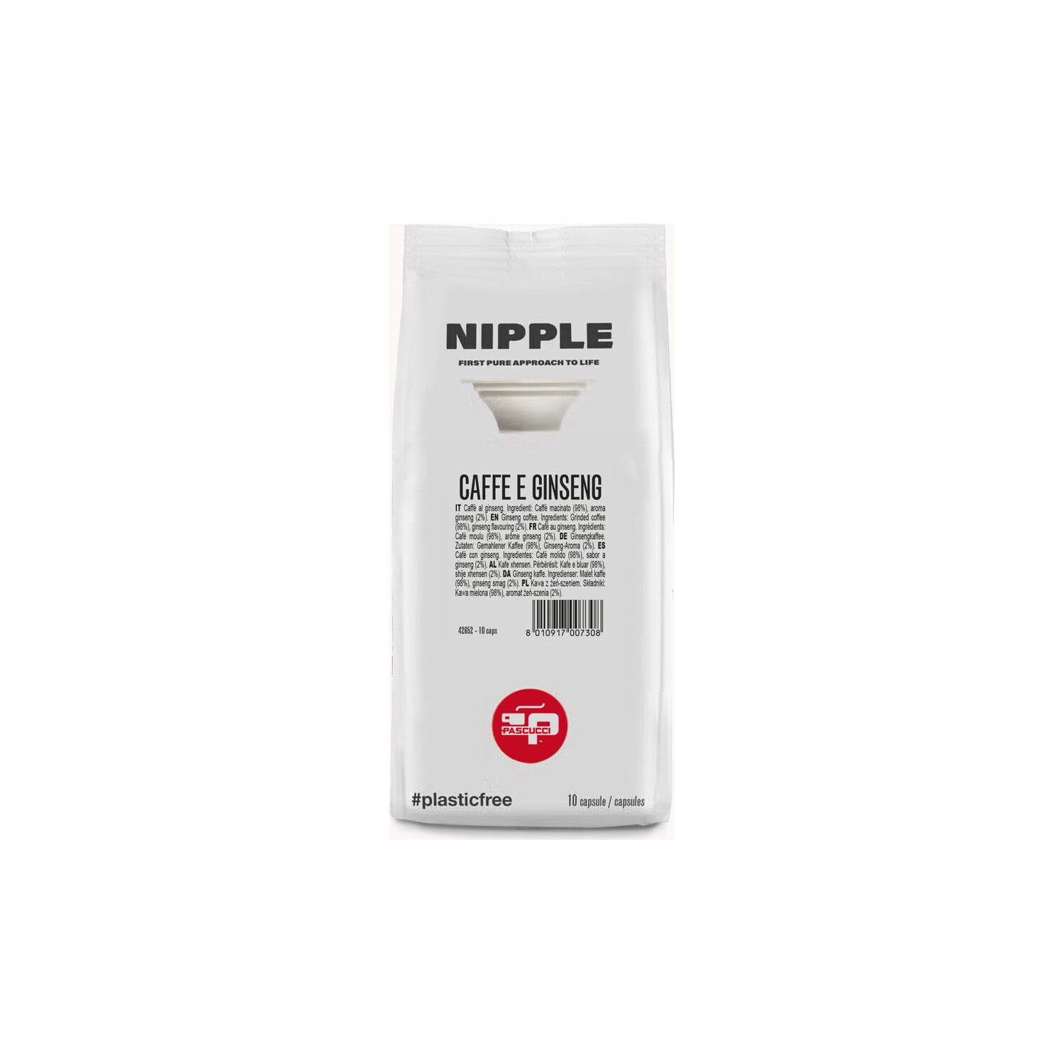 Café y Ginseng en cápsulas Nipple (10 uds)
